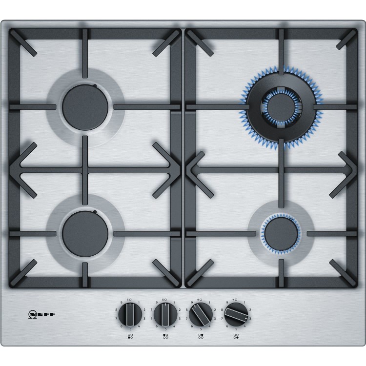 Refurbished Neff N70 T26DS59N0 60cm 4 Burner Gas Hob Stainless Steel