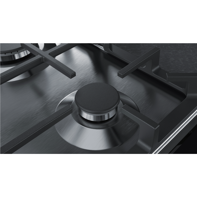 Refurbished Neff N70 T27DA69N0 75cm 5 Burner Gas Hob Stainless Steel and Black