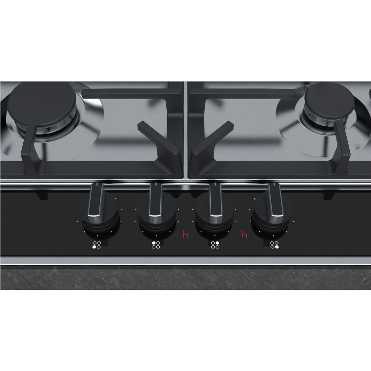 Refurbished Neff N70 T27DA69N0 75cm 5 Burner Gas Hob Stainless Steel and Black