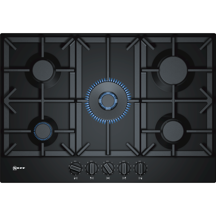 Refurbished Neff N70 T27DS59S0 75cm 5 Burner Gas Hob Black