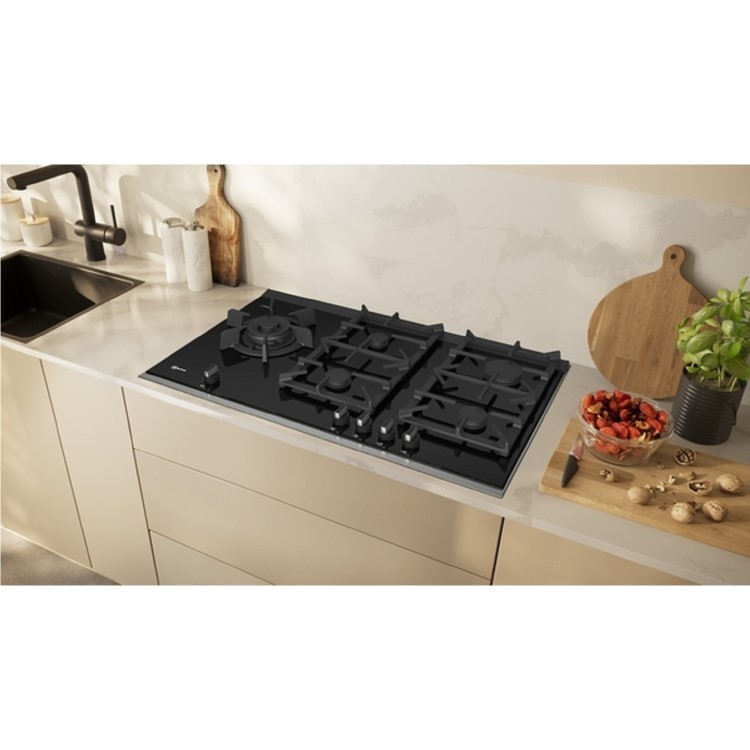 Neff N90 90cm 5 Burner Gas Hob - Black