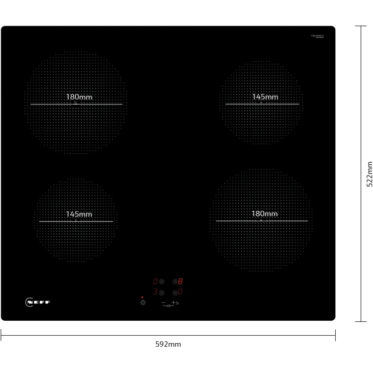 Neff N30 60cm 4 Zone Plug & Play Induction Hob