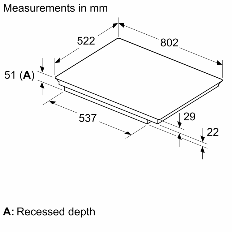 Neff N70 80cm 5 Zone Induction Hob