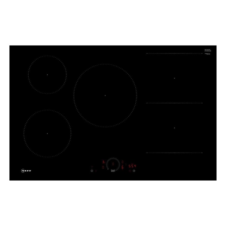 Neff N70 Series 80cm 5 Zone Induction Hob - Black