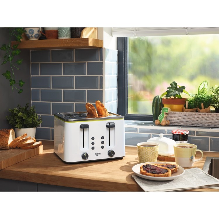 Beko TAM4341W 4 Slice Toaster