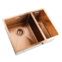 1.5 Bowl Copper Undermount Stainless Steel Kitchen Sink- Enza Tamara