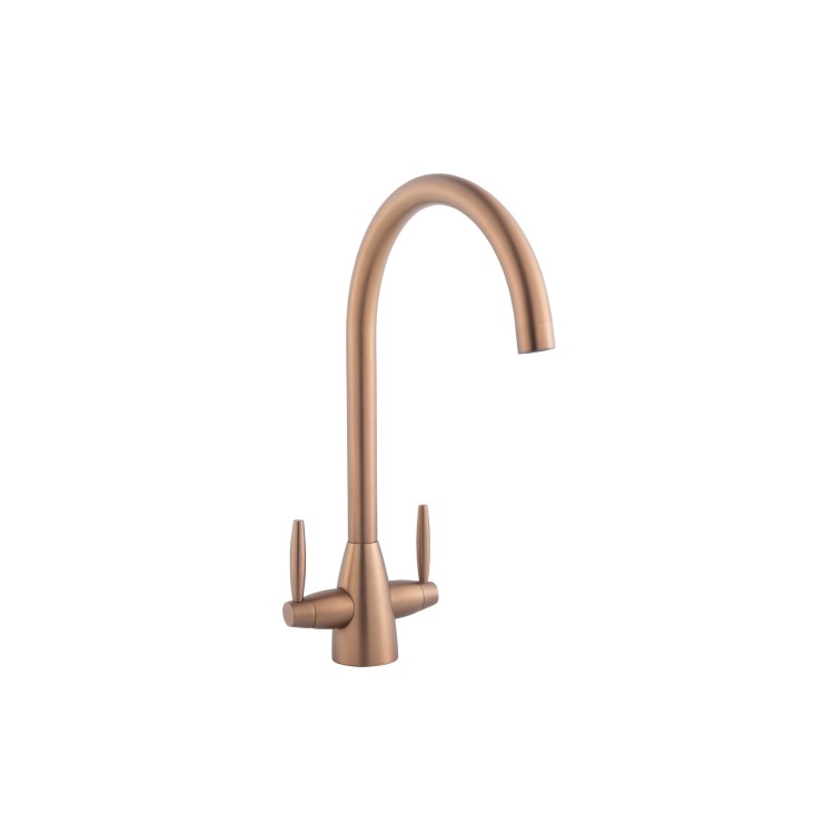 Enza Tamara Dual Lever Monobloc Mixer Kitchen Tap- Copper