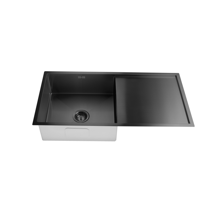 Single Bowl Black Inset Stainless Steel Kitchen Sink- Enza Tamara