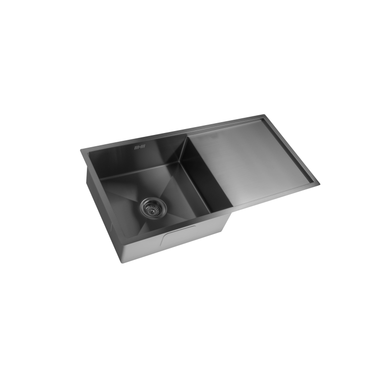 Single Bowl Black Inset Stainless Steel Kitchen Sink- Enza Tamara