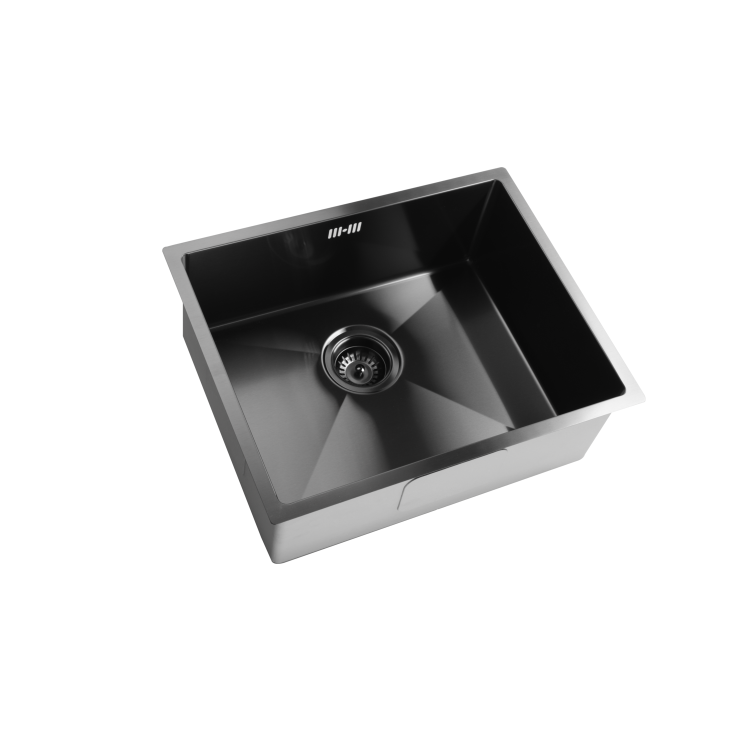 Single Bowl Black Undermount Stainless Steel Kitchen Sink- Enza Tamara