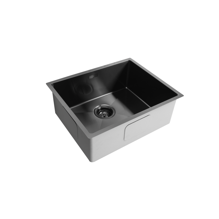 Single Bowl Black Undermount Stainless Steel Kitchen Sink- Enza Tamara