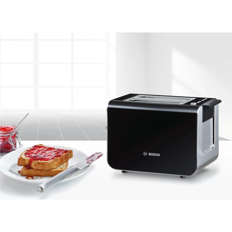 Bosch Styline 2 Slice Toaster - Black