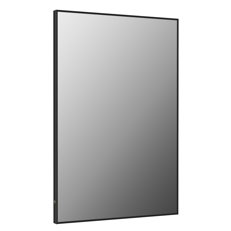 Rectangular Black Backlit Heated Bathroom Mirror with Lights 1200 x 800mm - Taurus