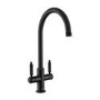 Rangemaster Hemlock Dual Lever Monobloc Mixer Kitchen Tap- Matt Black