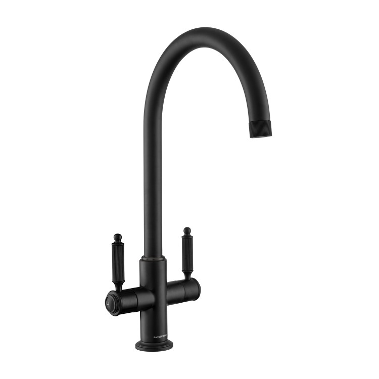 Rangemaster Hemlock Dual Lever Monobloc Mixer Kitchen Tap- Matt Black