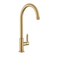 Rangemaster Hemlock Single Lever Monobloc Mixer Kitchen Tap- Polished Gold