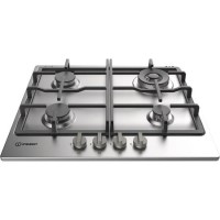 Indesit THP641WIX 59cm Four Burner Gas Hob - Stainless Steel