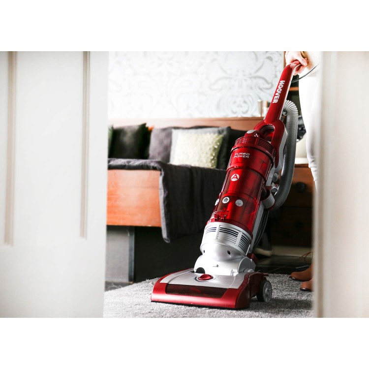 Hoover TP71 TP06001 Turbo Power Bagless Upright Vacuum Cleaner Red And Silver