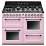 Smeg TR4110RO Victoria Traditional 110cm Dual Fuel Range Cooker - Pink