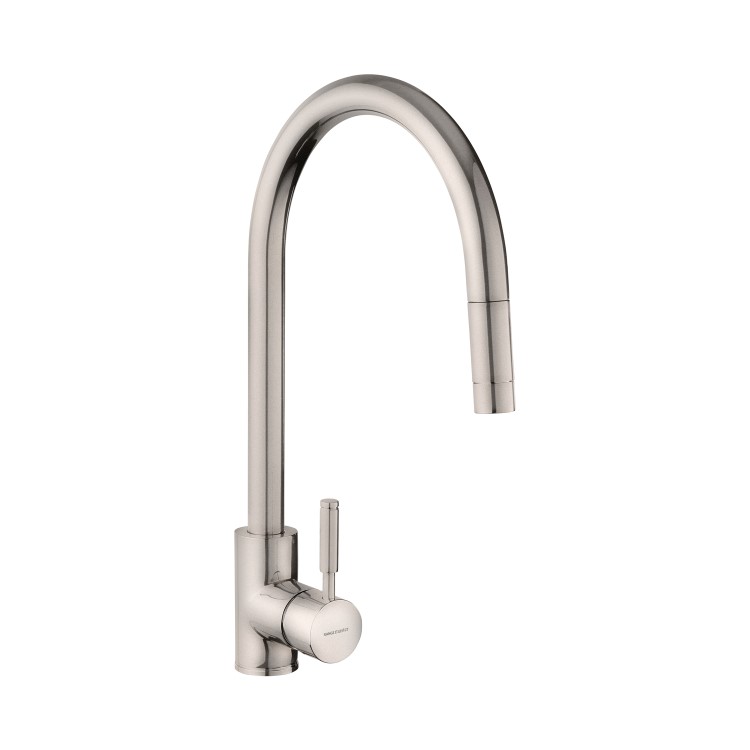 Rangemaster Aquatrend Single Lever Monobloc Pull Out Kitchen Tap- Brushed Chrome