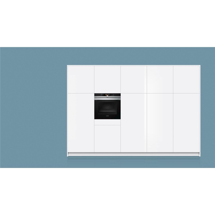 Siemens iQ700 Electric Single Oven with Added Steam Function - Stainless Steel