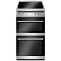 Amica 50cm Double Cavity Electric Cooker - Silver