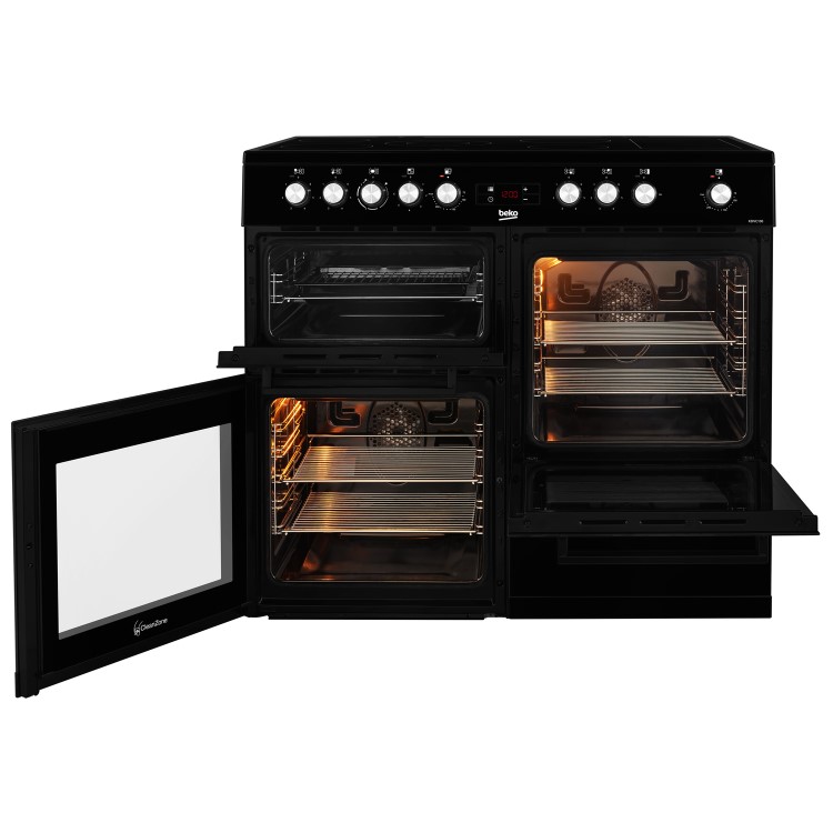 Beko 100cm Electric Range Cooker - Black