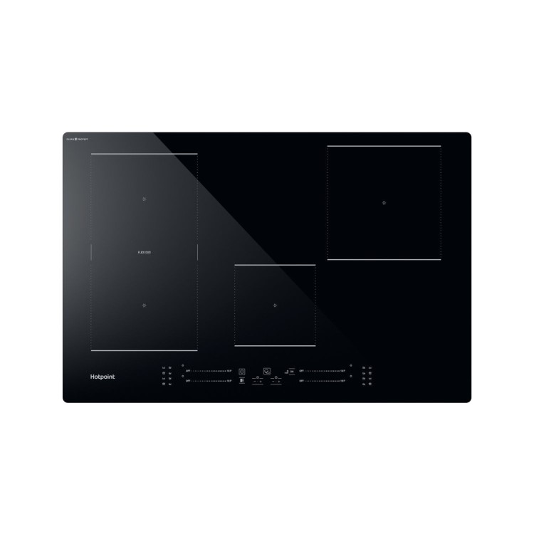 Hotpoint CleanProtect 77cm 4 Zone Induction Hob with Flexi Duo