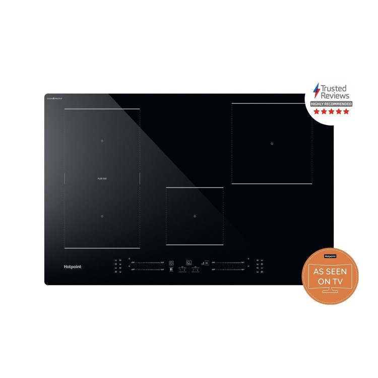 Hotpoint CleanProtect 77cm 4 Zone Induction Hob with Flexi Duo