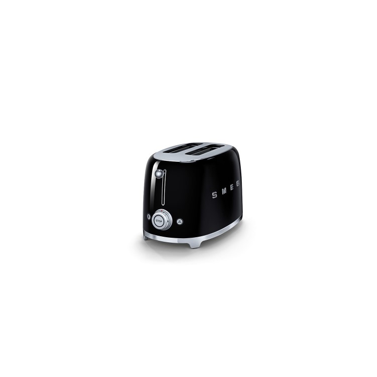 Smeg TSF01BLUK Black Retro 2 Slice Toaster