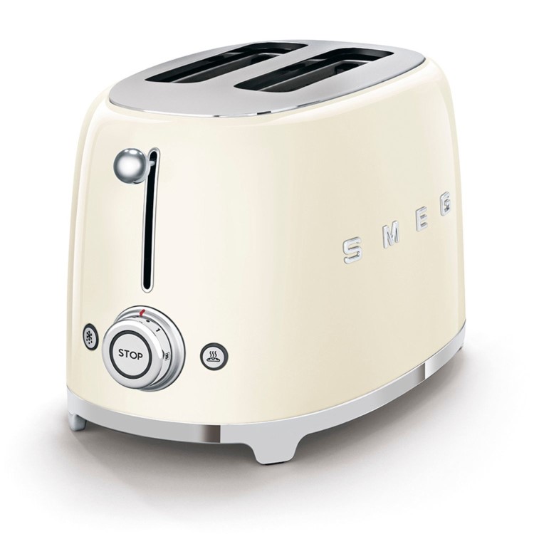 Smeg TSF01CRUK Cream Retro 2 Slice Toaster