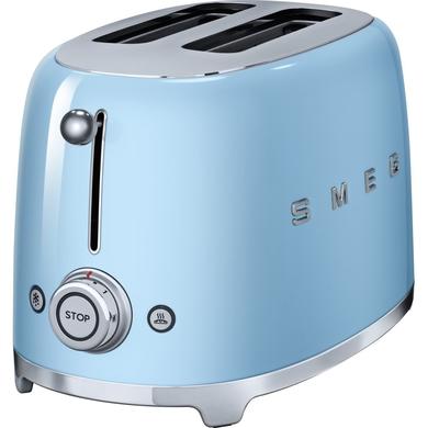 Smeg TSF01PBUK Pastel Blue Retro Style 2 Slice Toaster