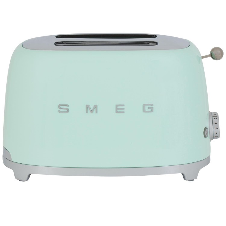 Smeg TSF01PGUK Pastel Green Retro Style 2 Slice Toaster