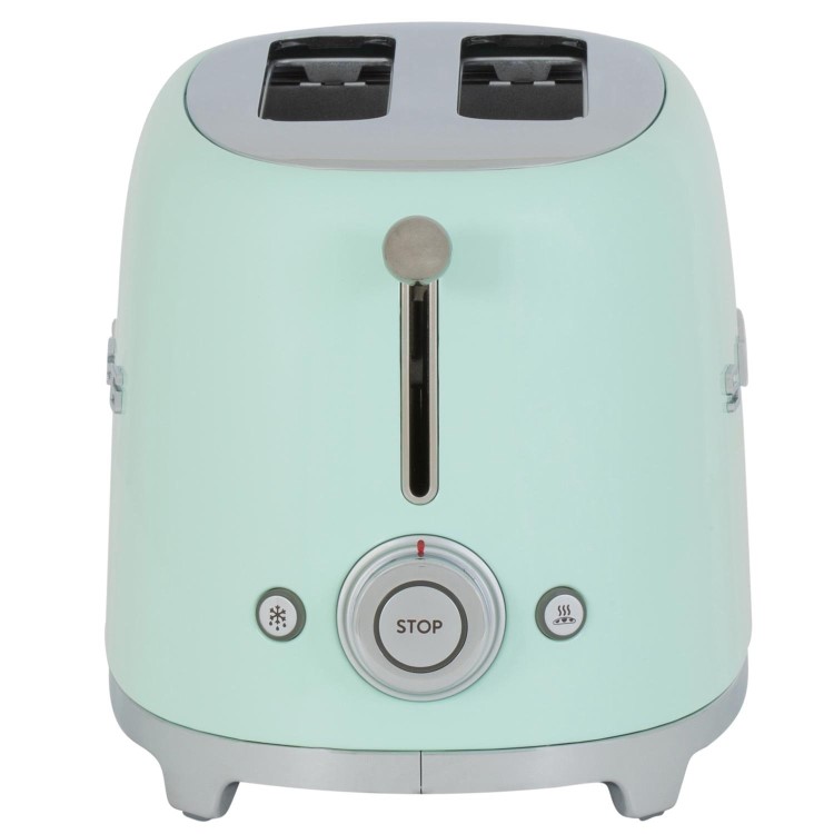 Smeg TSF01PGUK Pastel Green Retro Style 2 Slice Toaster