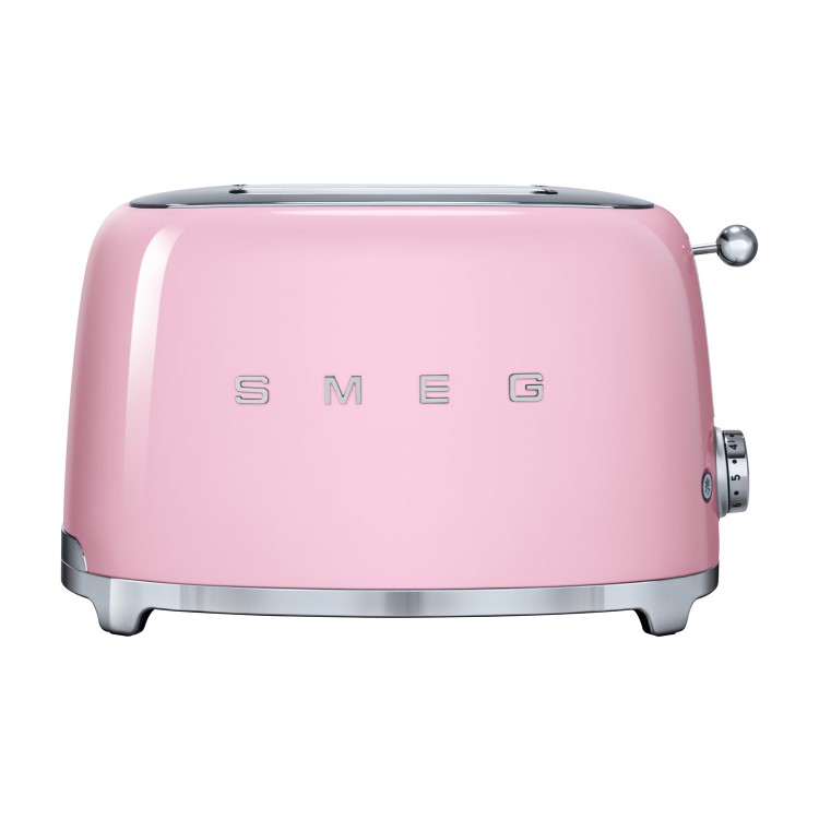 Smeg TSF01PKUK Pink Retro Style 2 Slice Toaster