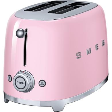 Smeg TSF01PKUK Pink Retro Style 2 Slice Toaster