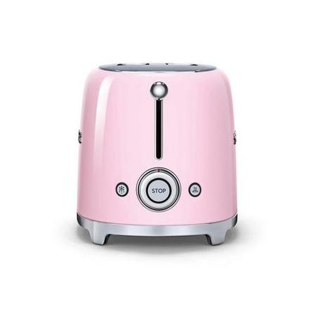 Smeg TSF01PKUK Pink Retro Style 2 Slice Toaster