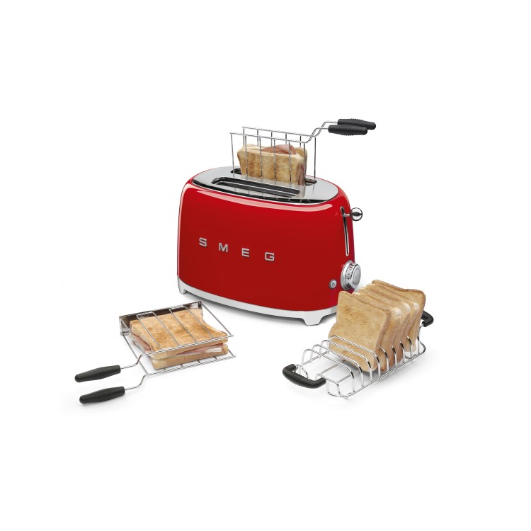 Smeg TSF01RDUK Red Retro 2 Slice Toaster