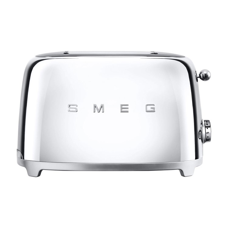 Smeg TSF01SSUK Chrome Retro Style 2 Slice Toaster