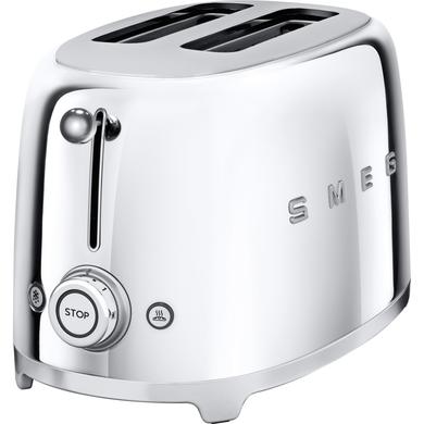 Smeg TSF01SSUK Chrome Retro Style 2 Slice Toaster