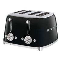 Smeg Black Retro 4 Slice Toaster