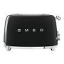 Smeg Black Retro 4 Slice Toaster