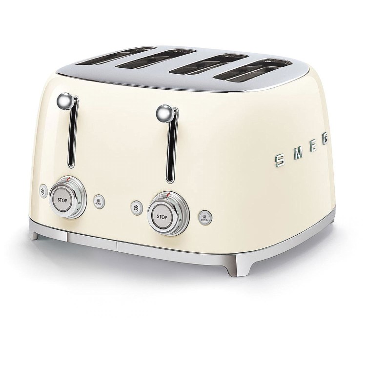 Smeg TSF03CRUK Cream Retro 4 Slice Toaster