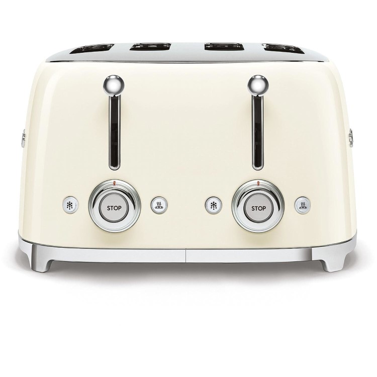 Smeg TSF03CRUK Cream Retro 4 Slice Toaster