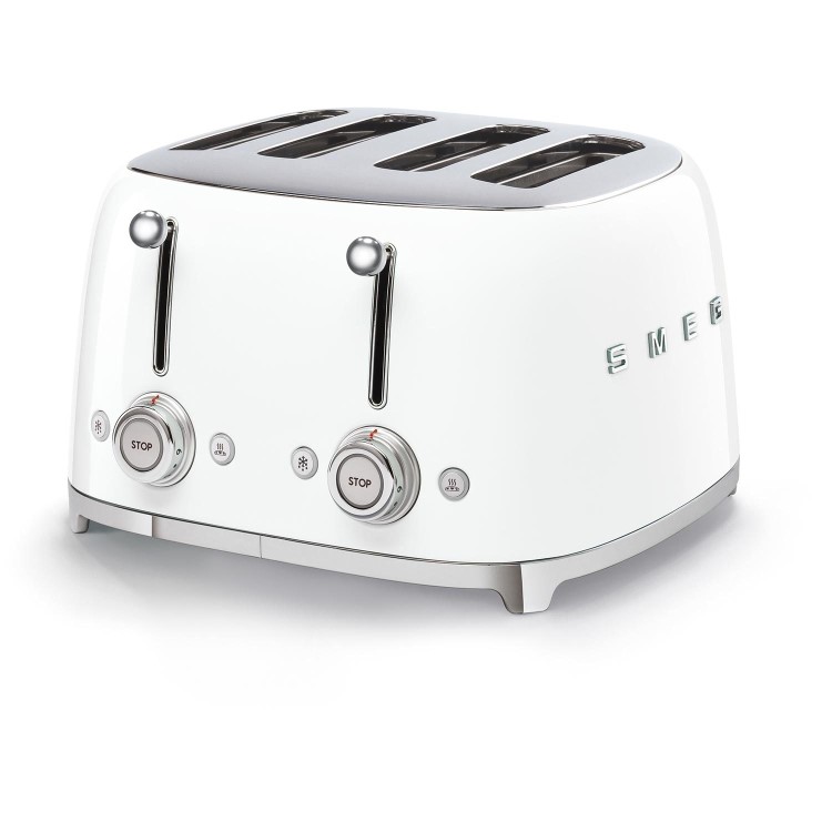 Smeg TSF03WHUK White Retro 4 Slice Toaster