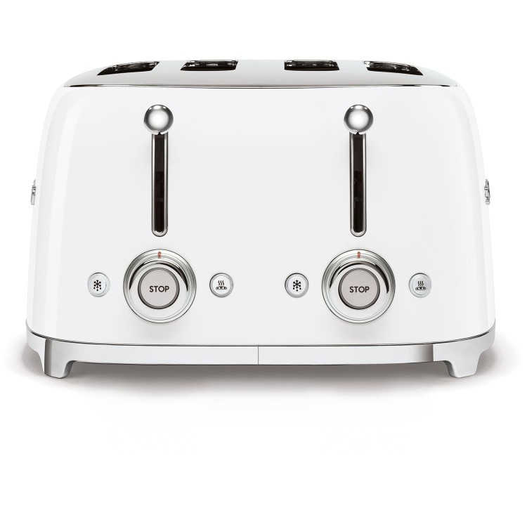 Smeg TSF03WHUK White Retro 4 Slice Toaster