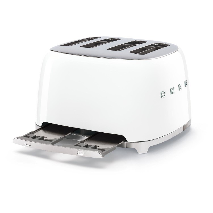 Smeg TSF03WHUK White Retro 4 Slice Toaster