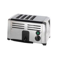 Burco TSSL14 CHR - 444441581 4 Slot Stainless Steel Commercial Toaster