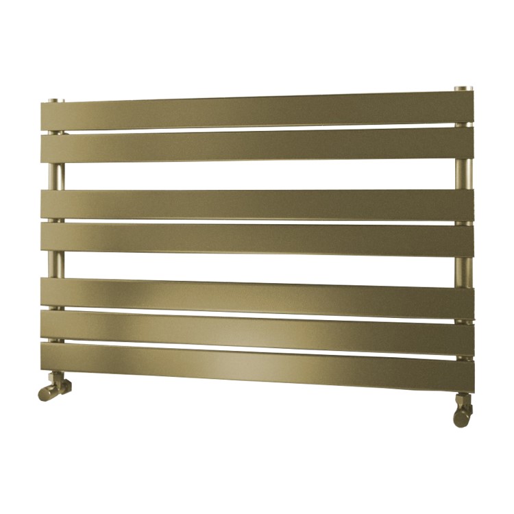 Brass Horizontal Towel Radiator 600 x 1000mm - Tundra