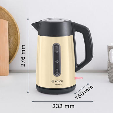 Bosch TWK4P437GB 1.7 Litre Traditional Kettle - Cream